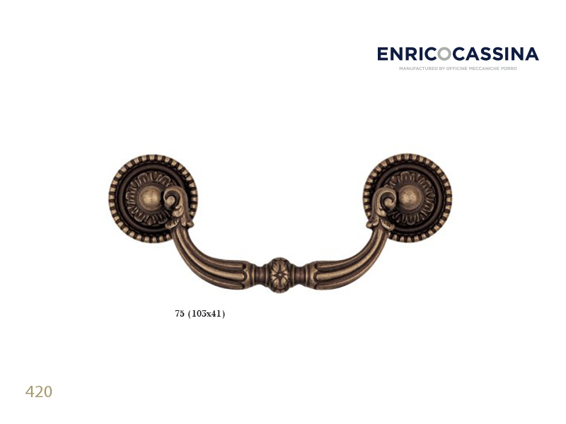Мебельная ручка Enrico Cassina 420 матовая бронза