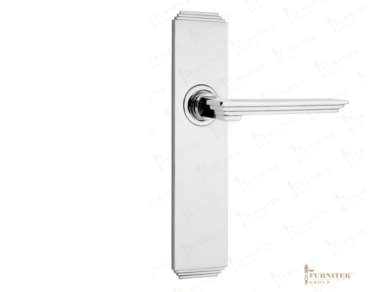 Дверная ручка Frank Allart на планке 7730 on 3221B полированный хром