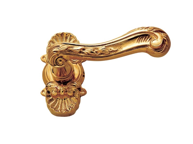 Дверная ручка на розетке Enrico Cassina BARBARA C04315 золотая