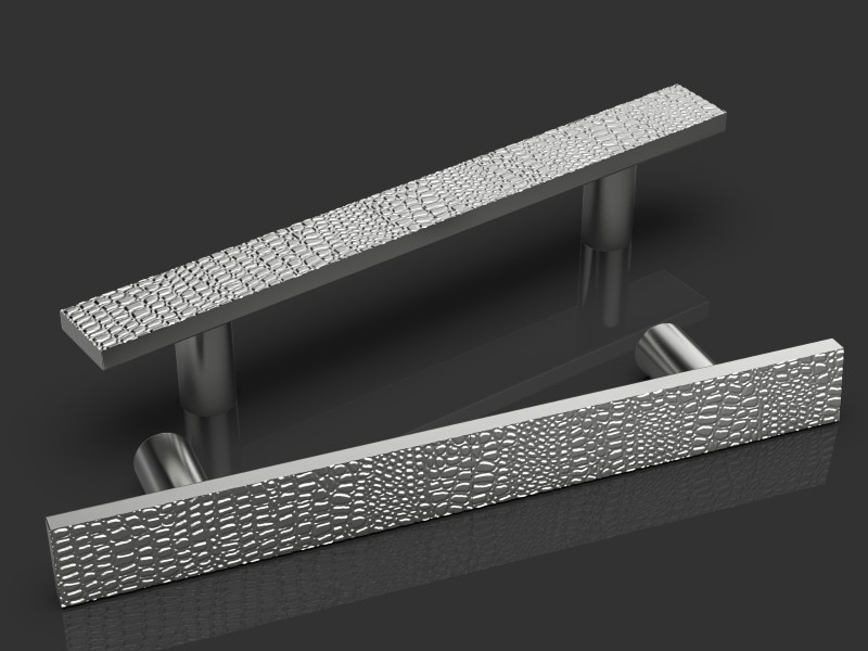 Дверная ручка-скоба Oliver Knights Folcard PH матовый никель