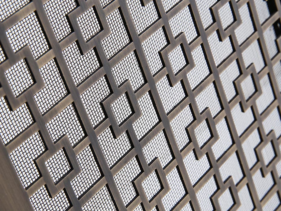 Решетка металлическая латунная Furnitek fg-30001 