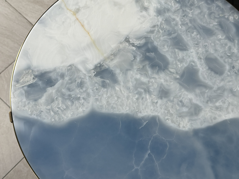 Стол кофейный FURNTEK Ar-Deco FG-205 круглый античная латунь