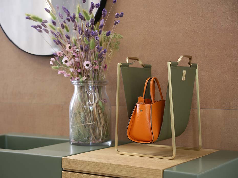 Подставка под сумки Фурнитек FG-131 матовая латунь