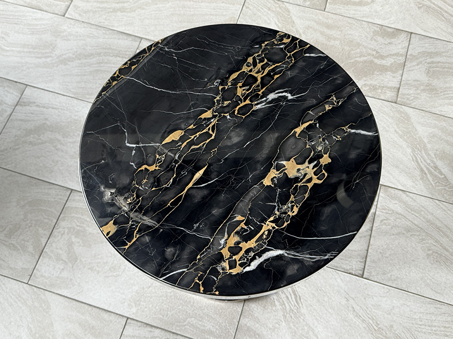 Стол кофейный Ar-Deco FG-075 круглый полированный никель