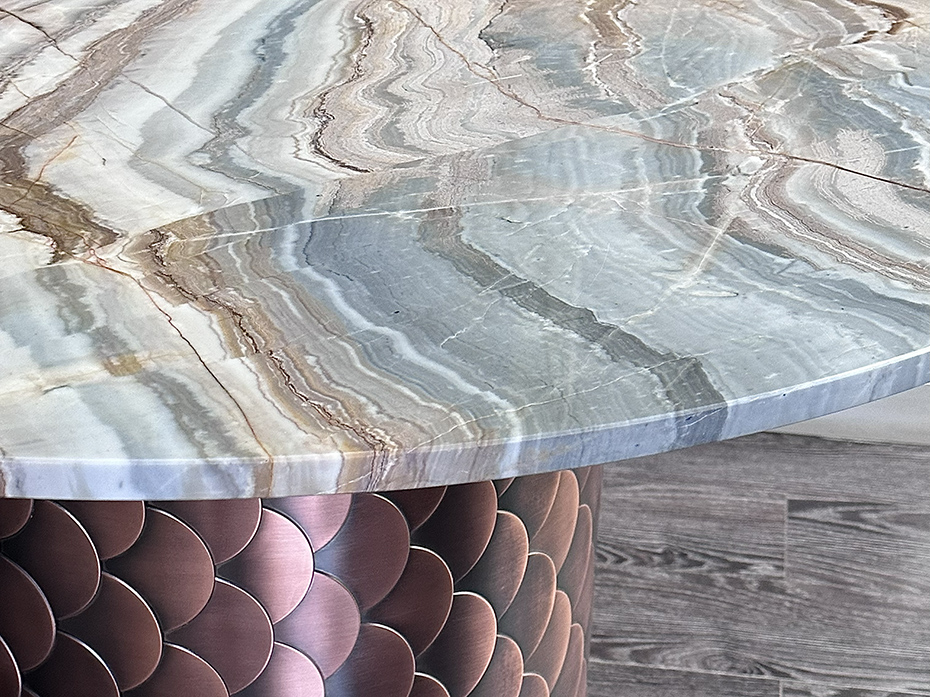 Стол обеденный Ar-Deco FG-087 античная медь