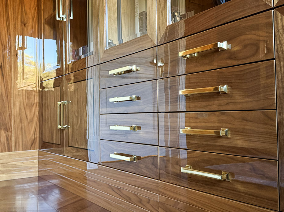 Мебельная ручка-скоба Armac Martin Jefferson 176 мм латунь полированная