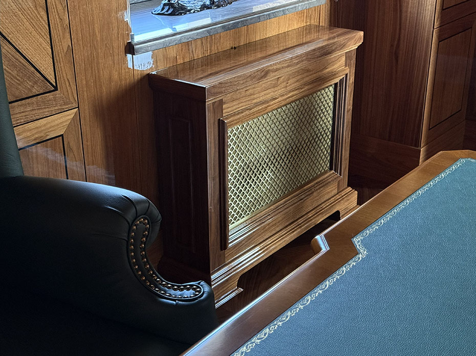 Решётка для экрана радиатора fg-30008 полированная латунь