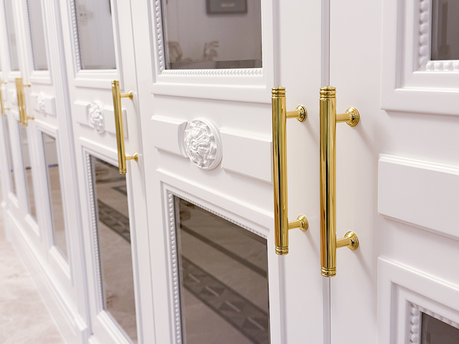 Мебельная ручка-скоба Armac Martin Corona 192 мм полированная латунь