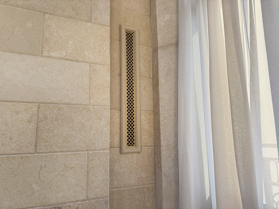 Решётка вентиляционная латунная fg-30011 матовая латунь