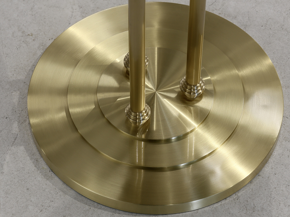 Стол кофейный FURNTEK Ar-Deco FG-055 круглый матовая латунь