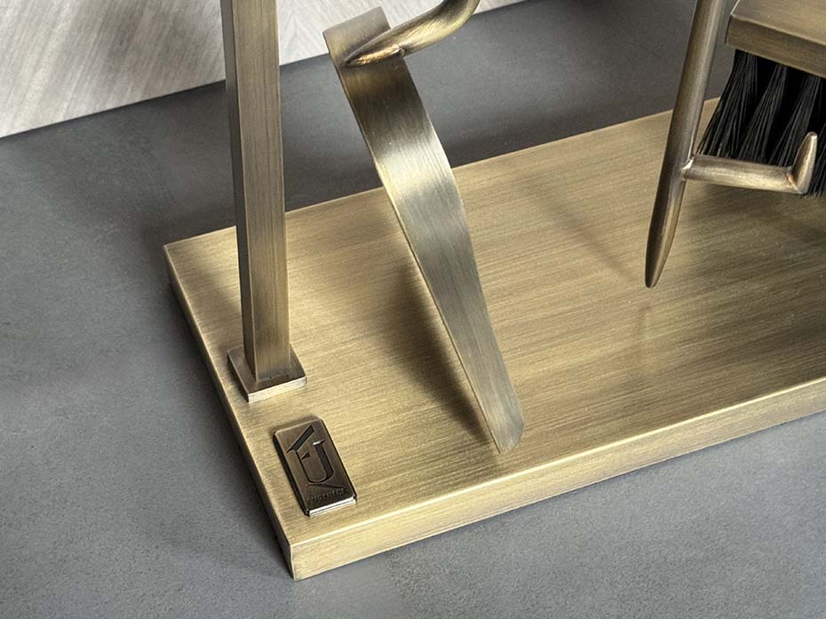 Каминный набор FURNITEK FG-05016 античная латунь