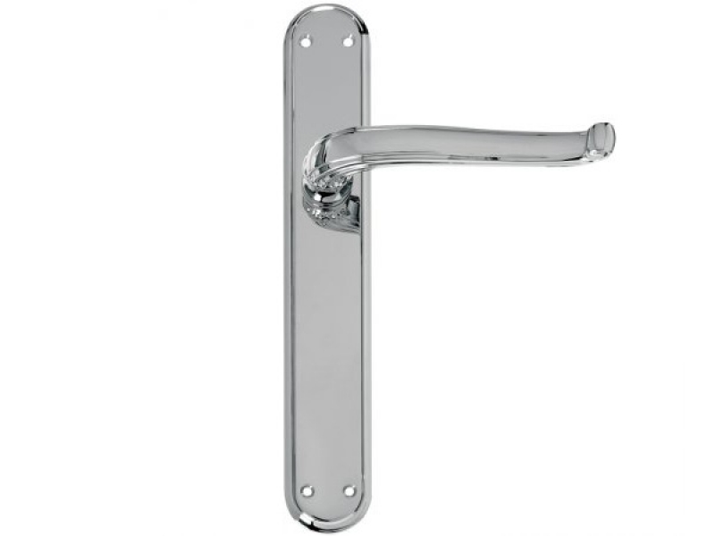 Дверная ручка на планке Enrico Cassina MARION C19310 полированный хром