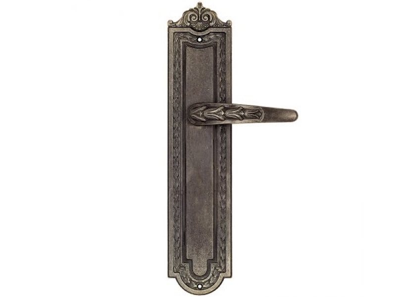 Дверная ручка на планке Enrico Cassina ORTENSIA 716 античная бронза