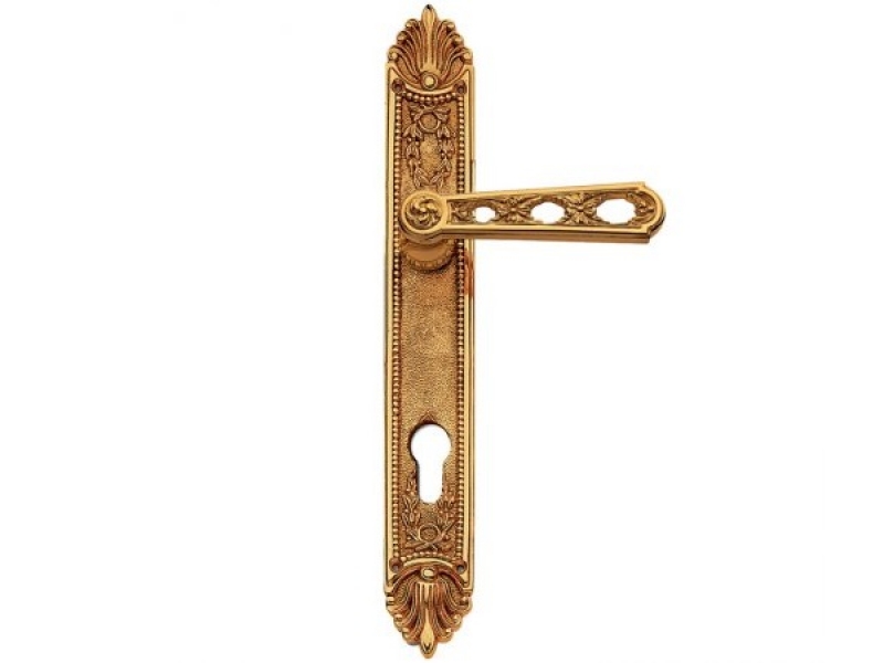 Дверная ручка на планке Enrico Cassina PAOLINA C05010 французское золото