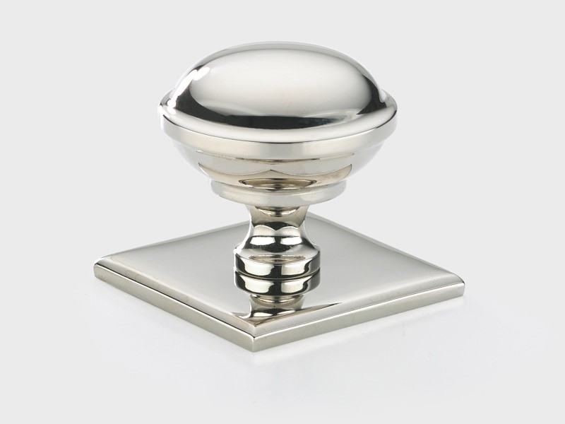 Мебельная ручка-кнопка Armac Martin Queslett полированный никель