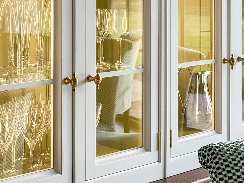 Мебельная ручка т-образная Armac Martin Belgrave 61 мм полированная латунь