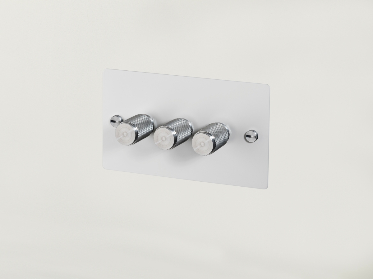 Диммер Buster & Punch тройной UK-DI-CO-3G-WH-ST-A белый