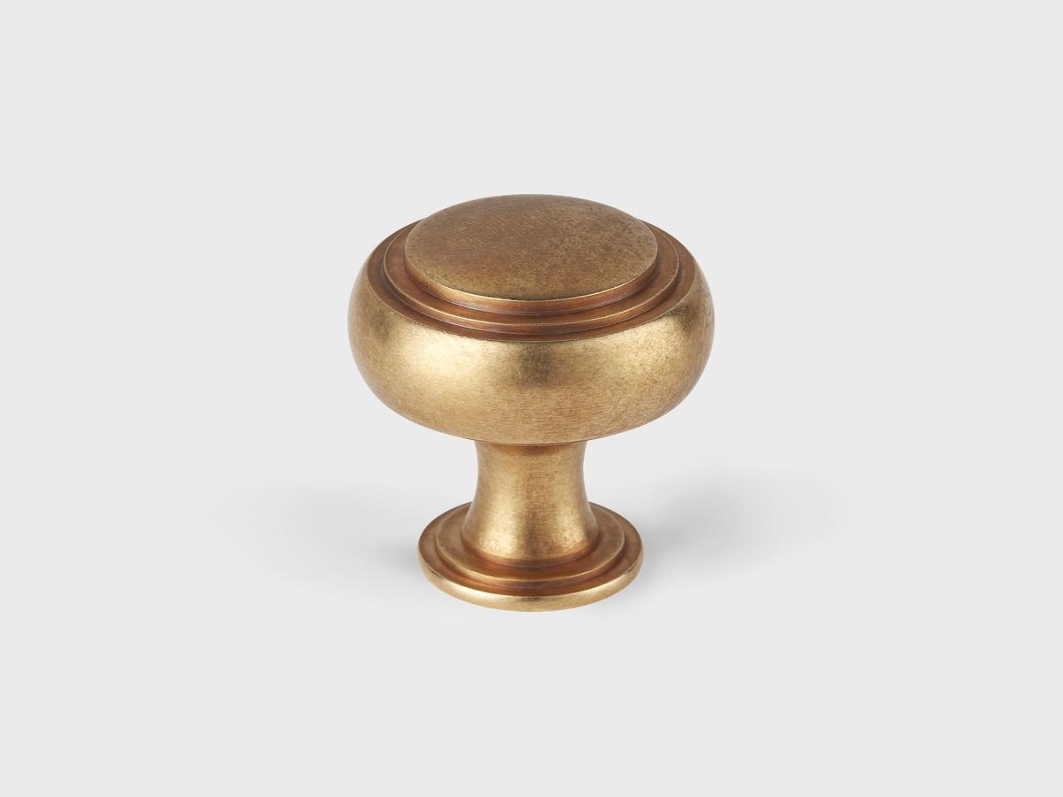 Мебельная ручка-кноб Armac Martin Carlton античная латунь