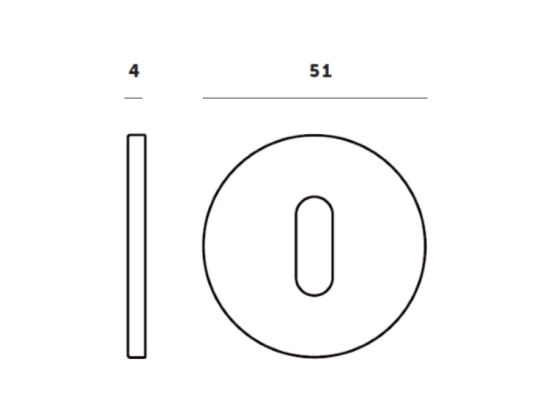 Накладка под ключ Buster & Punch UK-ESC-35-ST-A хром