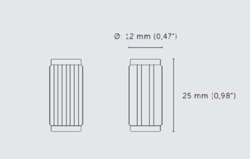 Мебельная ручка кнопка на планке Buster & Punch GFK-02323 латунь