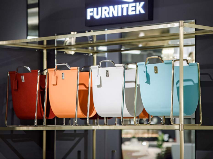 Стеллаж FURNITEK FG-500 латунь