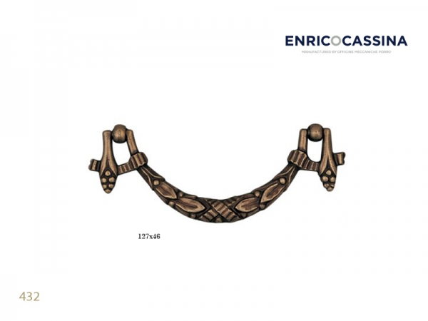 Мебельная ручка Enrico Cassina 432 матовая бронза