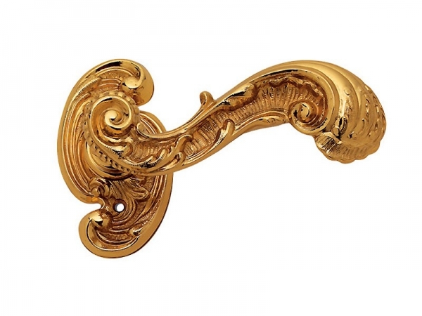 Дверная ручка на розетке Enrico Cassina ADELAIDE C06715 полированная латунь