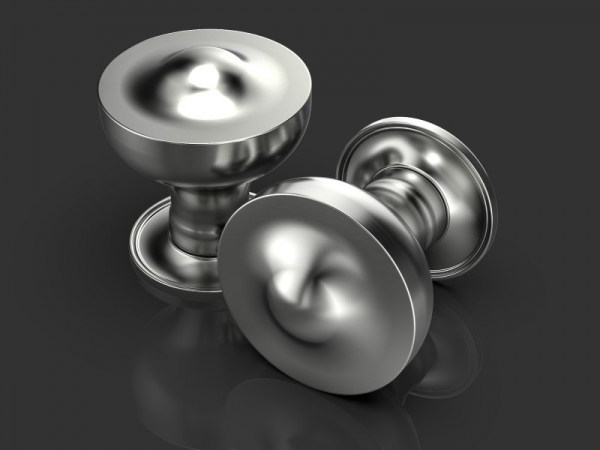 Центральная ручка-кноб Oliver Knights Alan матовый никель