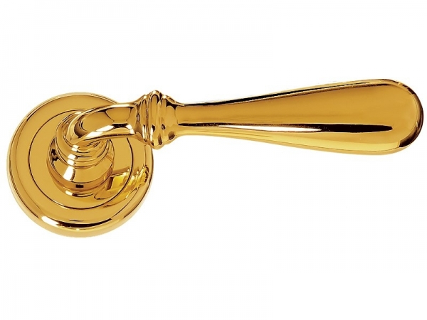 Дверная ручка на розетке Enrico Cassina EMANUELA 480090 полированная латунь