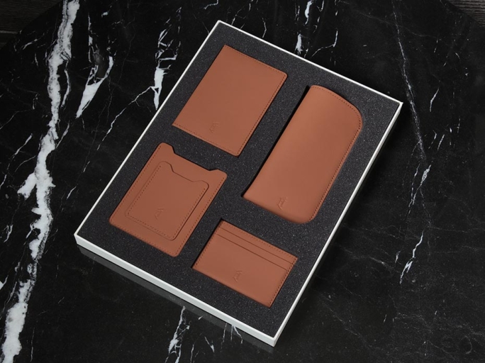 Подарочный набор аксессуаров из кожи FURNITEK FG-400