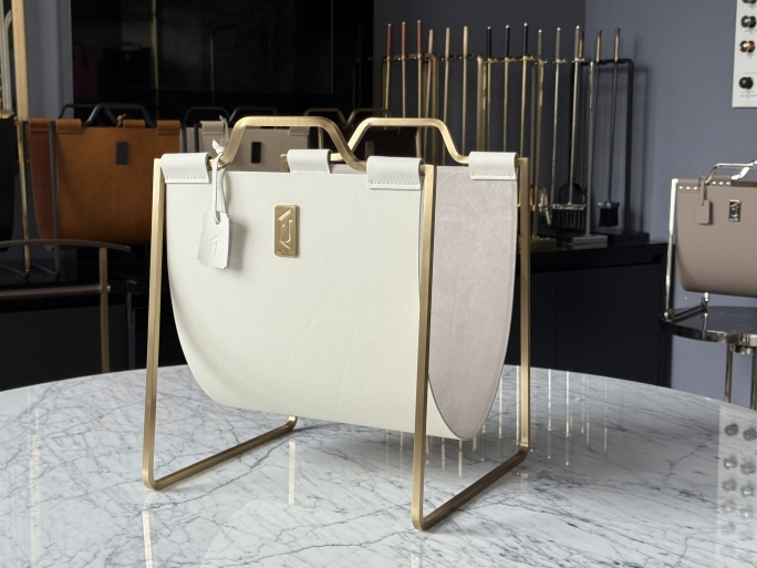 Подставка под сумки большая FG-12060БП матовая латунь