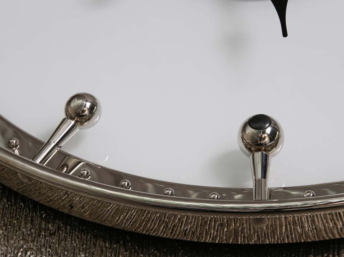 Часы Furnitek FG-1002029 полированный никель стекло