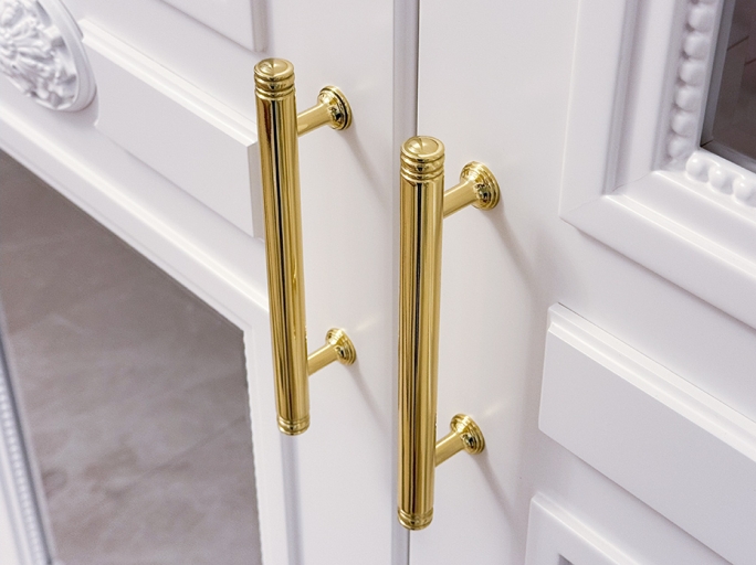 Мебельная ручка-скоба Armac Martin Corona 192 мм полированная латунь