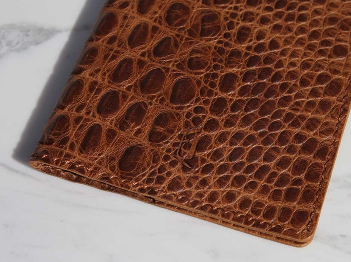 Обложка на паспорт FURNITEK модель FG-02018 из натуральной кожи цвет рыжий