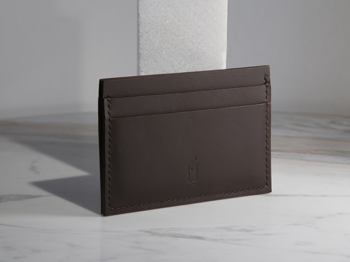 Картхолдер из натуральной кожи FURNITEK модель FG-041002 Nappa Truffel Braun №18