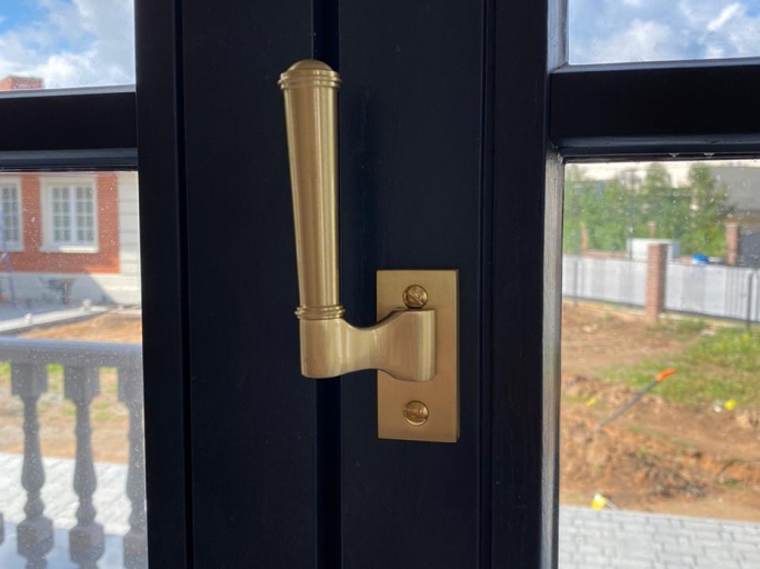 Оконная ручка Frank Allart 0306SBRHZ матовая латунь