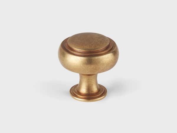 Мебельная ручка-кноб Armac Martin Carlton античная латунь