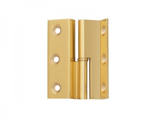 Петля карточная мебельная FS 662 полированная латунь