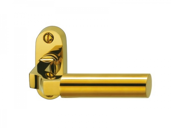 Дверная ручка на розетке P.Bisschop Берлин 1923/677/887 полированная латунь