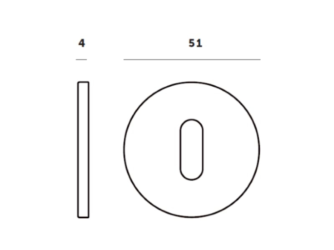 Накладка под цилиндр Buster & Punch UK-CYL-35-BR латунь