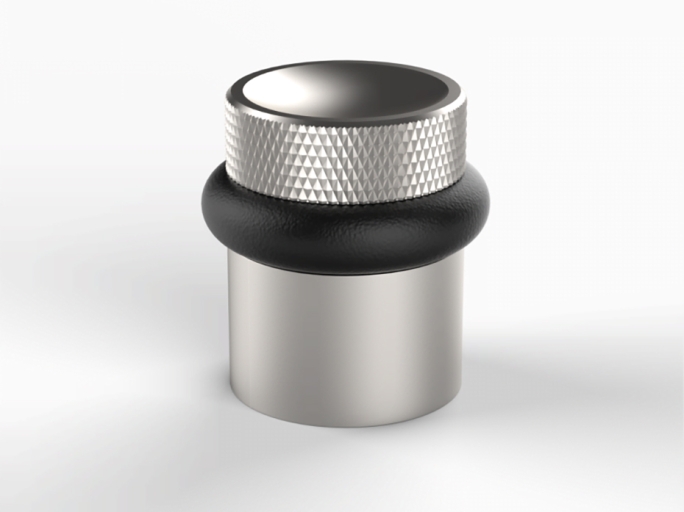 Ограничитель напольный Frank Allart FG-2132 матовый никель